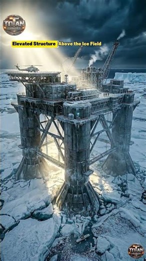 The Arctic Oil Platform Built for Extreme Cold #Arctic #MegaStructures #Engineering #Shorts