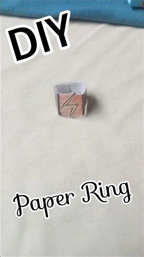 DIY Easy Paper Ring 💍 #craft #diy #papercraft #handmade #howto #viral #shorts #viralshorts #yt
