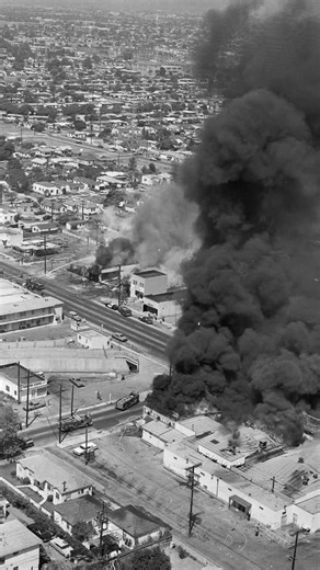 The Watts Riots in Los Angeles started yesterday in 1965. A key event in the civil rights era, the riots forced the US to confront the realities of poverty, segregation and racism in cities like LA. #racism #race #riot #riots #protests #protest #losangeles #history #unitedstates #us #america #protesting #civilrights #civilrightsmovement #mlk #politics #political #leftwing #blacklivesmatter // First photo by: By George R. Fry, Los Angeles Times - https://digital.library.ucla.edu/catalog/ark:/2119