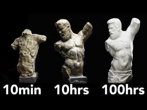 10 min 10 hrs 100 hrs Figure Sculpting