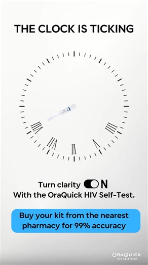 Some minutes fly by. Others can change your life forever. ⏱️ 20 minutes is all it takes to know your HIV status with OraQuick™HIV Self-Test. 👉 Time worth taking. Get your kit from the nearest pharmacy or testing centre. | OraQuick Malawi