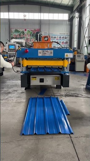 840 Trapezoidal & 870 IBR Sheet Double Layer Roll Forming Machine: Full Test Run Video#roofing