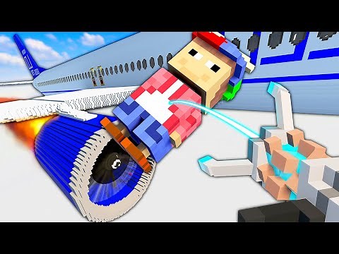 Throwing WHACKY Into a Plane Jet Engine - Teardown Mods Multiplayer