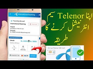 How to Convert Telenor SIM to International Roaming Online in Telenor app