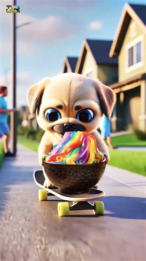 nwe dog cartoon #ai ##trending #viral #