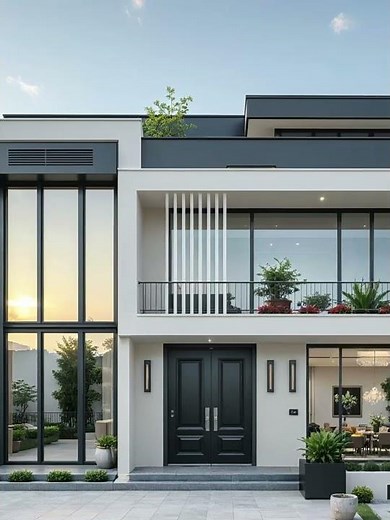 Stunning Modern Two-Story House | Clean & Contemporary Design #modelbuilding #architecture #home