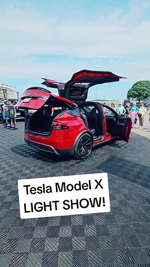 Tesla Model X Light Show Spectacle!