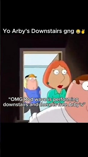 "Arby's Downstairs" 😱🏃 #arbys #familyguy #memes #viral