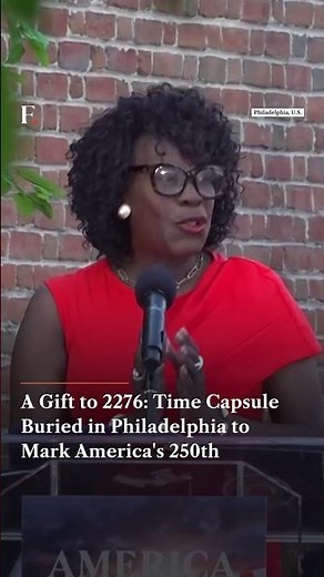 A Gift to 2276 Time Capsule Buried in Philadelphia to Mark America's 250th