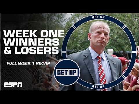 🚨 WEEK 1 WRAP-UP! 🚨 Finebaum REVEALS Kalen DeBoer is on the hot seat?! | Get Up