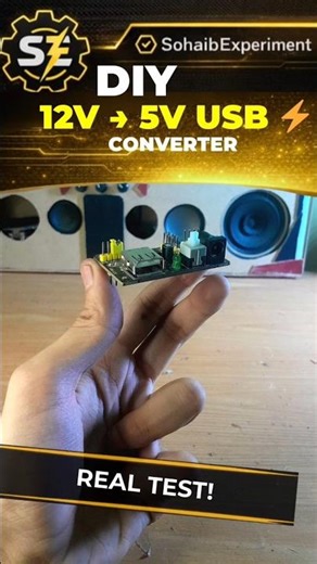 DIY 12V → 5V USB Converter ⚡️ Real Test