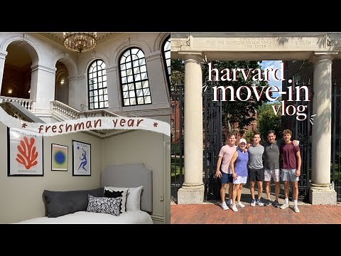 FRESHMAN YEAR MOVE-IN VLOG ‎📕 ‎‎‎harvard university ‏‏