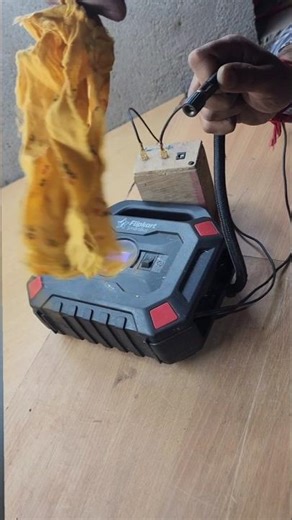 Tyre Inflator power 🔥 Bike car air Compressor #tyreInflator #testing #ytshorts