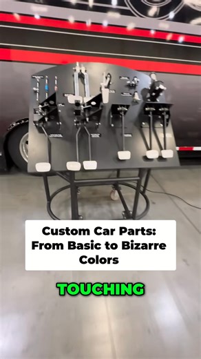 Custom F100 Parts & Wild Powder Coating Finishes! Check out these custom, one-off brake, gas, and clutch pedals! From heavy-duty billet to steel, and wild colors like blue magnum and chameleon violet, they can accommodate any taste. Which finish is your favorite? #CustomCarParts #BrakePedals #GasPedals #ClutchPedals #CarMods #PrismaticPowder | Ford f100 World