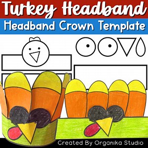 Turkey Headband Craft Activity |  thanksgiving crown