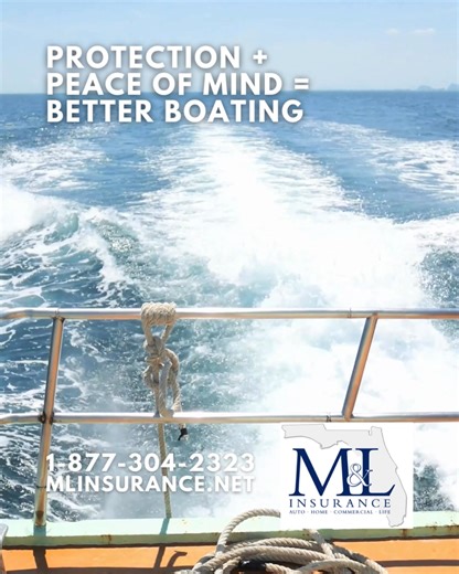 Boat days should feel like freedom — not anxiety. But one bad wave, a stolen motor, a damaged hull, or a single liability claim can turn a great day into a nightmare. That’s where independent boat insurance shines. M&L shops multiple marine carriers to protect your vessel, trailer, equipment, and liability — on the water, at the dock, and on the road. Whether you’re cruising the Intracoastal or heading offshore, you deserve to enjoy every moment without worrying about the “what ifs.” Protection 
