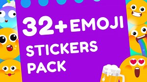 Emoji stickers pack collects various cute emojis to express your emotion