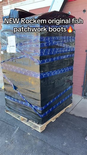 NEW Rockem original fish patchwork boots🔥 #fishboots #botasdepescado #squaretoeboots #westernboots #botasvaqueras