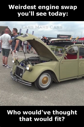 You put a what in a what? #citroen2cv #custom #engineswap