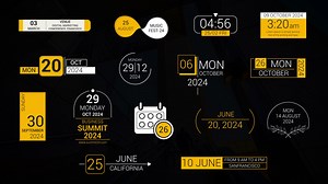 Modern Time & Date Titles