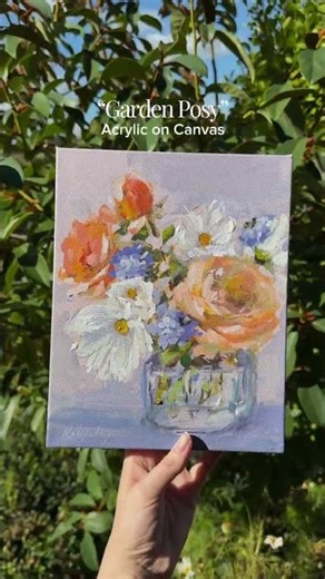 "Garden Posy" 8x10" Acrylic on canvas