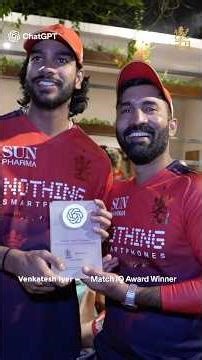 PBKS vs RCB: ChatGPT Match IQ Award Venkatesh Iyer | IPL 2026