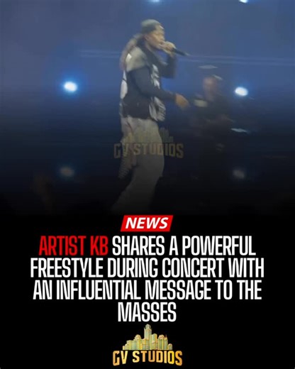 GV STUDIOS on Instagram: "🚨ARTIST KB SHARES A POWERFUL FREESTYLE DURING CONCERT WITH AN INFLUENTIAL MESSAGE TO THE MASSES🙏🏽 KB delivers a powerful freestyle on stage, boldly declaring that his wife is happy and that Jesus loves him, using his platform to speak truth, faith, and purpose to the masses. #gvstudiosnews"