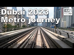 Dubai metro journey all stations 2023 🇦🇪 4K