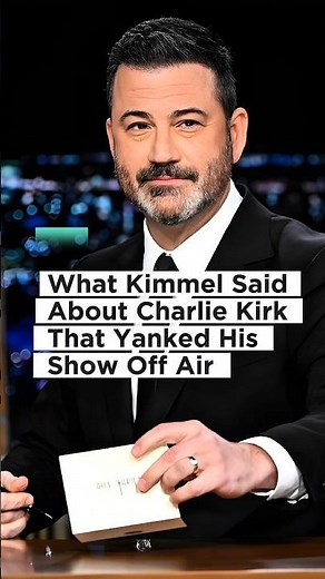 What Kimmel said about Charlie Kirk that yanked his show off air