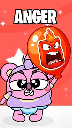 Color balloons with emotions for kids #learnforkids