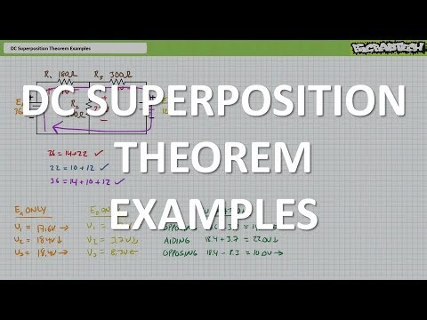 DC Superposition Theorem Examples (Full Lecture)
