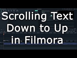 Mastering Scroll Text Effects: How to Create Upward Motion in Filmora