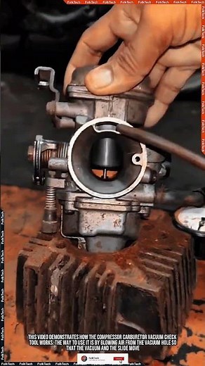 Compressor Tool: Carburetor Vacuum Check Simple Workshop Innovation #tool #tools #innovation