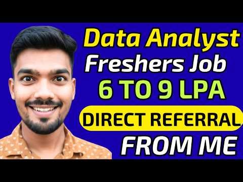 Data Analyst Freshers Job | DIRECT JOB Referral | Get hired now | Jobs for Freshers | Jobs 2025