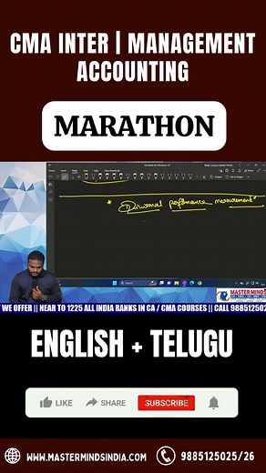CMA Inter Management Accounting Marathon Session Old & New Syllabus Dec 23 Attempt | MASTERMINDS For CA | Facebook