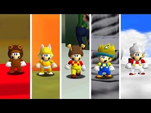 Super Mario 64 Land - All Power-Ups