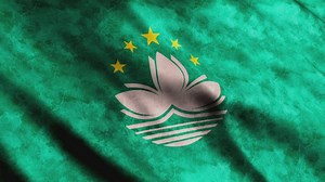 Macau 3D render flag - Free Stock Video