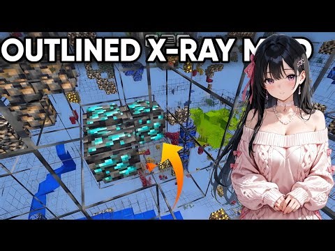 OUTLINED X-RAY TEXTURE PACK FOR MCPE 1.21+ [WORK IN SERVERS] 🔥