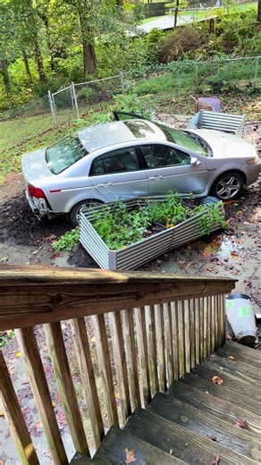 Car Crash into Backyard: A Shocking Incident