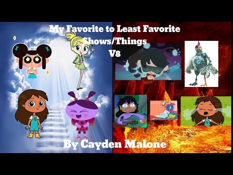 My Favorite to Least Favorite Shows/Things V8 by Cayden Malone