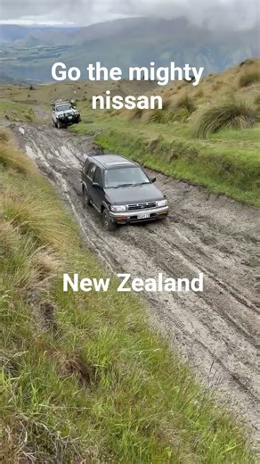 offroad in the mud. nissan taking on the hard stuff . Go the mighty Nissan. #nissanterrano