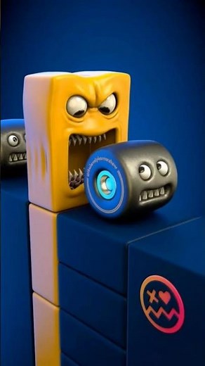 Monster Shape Animation 😱😂🔥#ShapeFace #ShapeAnimation #3DAnimation