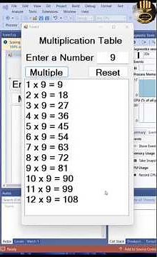How to Create a Multiplication Times Table in C#