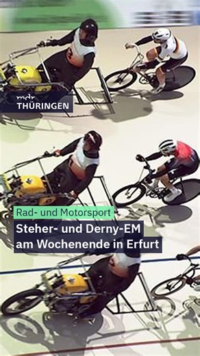 Die Europameisterschaft im Steher- und Derny-Rennen wird am Wochenende in Erfurt ausgetragen - an einem historischen Ort des Radsports. Worum es dabei geht, erklärt der Rennleiter. | MDR Thüringen