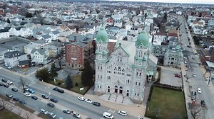Here's an aerial view of St. Anne's church. | Fall River Reporter