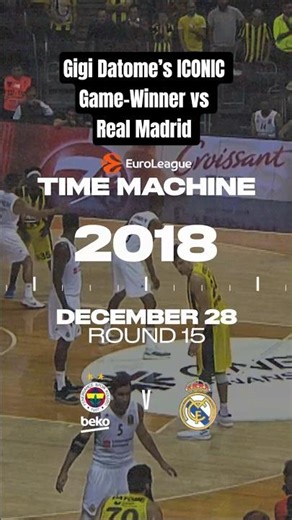 Gigi Datome’s ICONIC Game-Winner vs Real Madrid | Time Machine Vol. 7
