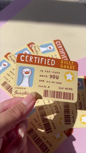 Certified Silly Goose Sticker Shop: Kawaii Aesthetic Pins & Stickers