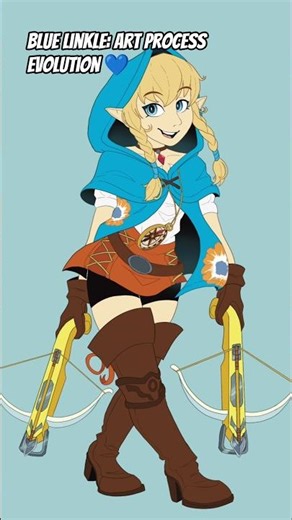 Aryll Linkle Fanart: From Sketch to Final #zelda #linkle #art