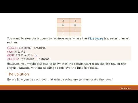 How to Use ROWNUM in SQL Queries to Identify Row Positions