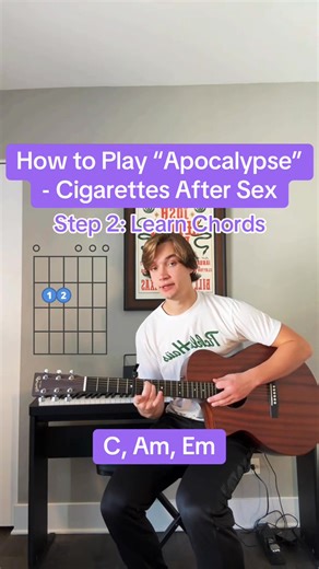 13K views · 103 reactions | How to Play “Apocalypse” - Cigarettes After Sex  #guitartok #guitartutorial #beginnerguitar #guitarlesson #acousticguitar #easyguitar #musiciansoftiktok #fyp #foryou | Guitar Dave | Facebook